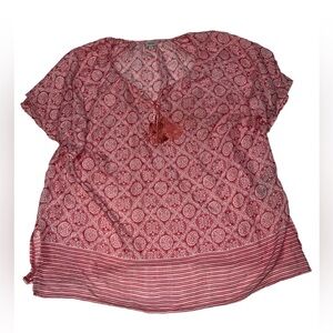 Avenue Size 26/28 Boho Top Lightweight Tassels Length 36” Viscose Poly #D1